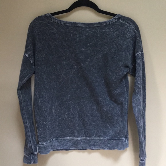 Gray Acid Washed Sweatshirt by T- Party Size S - Picture 2 of 5